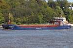 Frachtschiff MARK D (IMO 9969443); Datum: 29.04.2026; Aufnahmeort: Elbe/Hafen Hamburg, Deutschland.