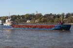 Frachtschiff MITTELPLATE (IMO 9501203); Datum: 07.04.2026; Aufnahmeort: Elbe/Hafen Hamburg, Deutschland.