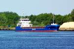 MS NORTRADER; IMO 9557393, MMSI 305928000, 88x11m, traveabwrts mit Kurs Finnland...