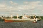 Hamburg - 1992 - LIAO YANG, 1974 gebaut, 14.683tdw, gehrte auch der spteren Cosco(Chinese Ocean Steamship Company).