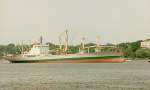 Hamburg 1992 - TIANLIN einlaufend. 1973 gebaut u 13.640 tdw Tragfhigkeit. Gehrte zur 'Guangzhou Ocean Shipping Co.', der spteren Cosco.