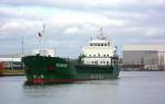 MS SUNMI IMO 9073581, Baujahr 1993, 90 x 13m, Ex: FEHN SUN , luft durch den Konstinhafen in Lbeck ...