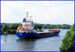MS SOAVE IMO 8917716, traveaufwärts Kurs Lübeck...