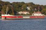 Frachtschiff SPARBORG (IMO 9279018); Datum: 07.10.2026; Aufnahmeort: Elbe/Hafen Hamburg, Deutschland.
