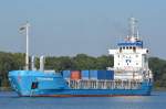 Auch mal wieder erwischt die Transmar IMO-Nummer:9167332 Flagge:Zypern ex Gibraltar Länge:90.0m Breite:14.0m Baujahr:1998 Bauwerft:Bodewes Shipyard,Hoogezand Niederlande am 04.10.14 bei Rade im