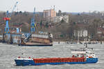 TANJA (IMO: 8818623, MMSI: 212694000) am 09.02.2020 in der Kieler Förde