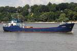 Kümo TANAIS; Aufnahmeort: Elbe/Hafen Hamburg, Deutschland; Datum: 19.07.2025; Info: (IMO 6721008). Das Bild zeigt die TANAIS auf Höhe Bubendey Ufer