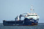 Die WILSON FLEX V ,St�ckgut- und Mehrzweckfrachter, IMO-Nummer:9911472 Flagge:Portugal L�nge:88.0m Breite:14.0m Baujahr:2023 vor der Alten Liebe Cuxhaven am 25.06.26