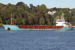 Frachtschiff WILSON LEER (IMO 9222429); Datum: 25.09.2026; Aufnahmeort: Elbe/Hafen Hamburg, Deutschland.