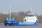 Die Zeeland IMO-Nummer:9411771 Flagge:Niederlande Länge:89.0m Breite:12.0m Baujahr:2010 Bauwerft:Bijlsma Shipyard,Lemmer Niederlande am 02.04.17 im Nord-Ostsee-Kanal bei Fischerhütte aufgenommen.