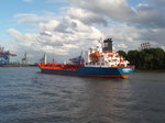 AMBER 1 (IMO 9174713) am 5.8.2016, Hamburg einlaufend, Elbe Höhe Bubendeyufer /   Ex-Namen: Fortune Athena bis 1998, Amber bis 2007 /  Doppelhüllen-Produktentanker  / BRZ 3.159 / Lüa