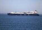 Das LNG Schiff ARCTIC AURORA(IMO:9645970)auf dem Seeweg von Melkova nach Inkoo Aufgenommen am 24.05.2026 zwischen Puttgarden und R�dby 