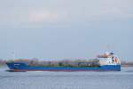 Der Tanker BRO Genius IMO-Nummer:9263605 Flagge:Niederlande Lnge:115.0m Breite:15.0m Baujahr:2003 Bauwerft:Ferus Smit Scheepswerf, Westerbroek Niederlande am 13.03.11 aufgenommen auf der Elbe bei Lhe.	 