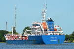 Die BITFJORD IMO-Nummer:9753844 Flagge:Niederlande L�nge:108.0m Breite:17.0m Baujahr:2017 Bauwerft:AVIC Dingheng Shipbuilding,Yangzhou China am 22.06.26 an der Schleuse Brunsb�ttel im Nord-Ostsee-Kanal aufgenommen.