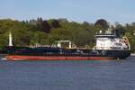 Tankschiff CASTORWATER (IMO 9418937); Datum: 29.04.2026; Aufnahmeort: Elbe/Hafen Hamburg, Deutschland.