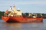 Tankschiff CARIBE MARIA (IMO 9337286); Datum: 17.06.2026; Aufnahmeort: Elbe/Hafen Hamburg, Deutschland.