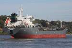 Tankschiff EMMY SCHULTE (IMO 9394519); Datum: „5.09.2026; Aufnahmeort: Elbe/Cuxhaven, Deutschland.
