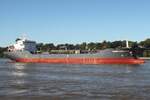 Tankschiff EMMY SCHULTE (IMO 9394519); Datum: 25.09.2026; Aufnahmeort: Elbe/Cuxhaven, Deutschland.