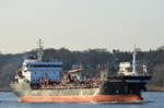 Die Falstria Swan IMO-Nummer:9367217 Flagge:Antigua und Barbuda Länge:103.0m Breite:16.0m Baujahr:2006 Bauwerft:Nanjing Shenghua Shipyard,Nanjing China einlaufend nach Hamburg am 11.03.17