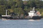 Tankschiff FINJA (IMO 9212345); Datum: 12.08.2026; Aufnahmeort: Elbe/Hafen Hamburg, Deutschland.