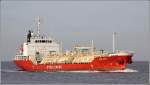 Die 2001 gebaut GAS ZAEL (IMO 9236901) ist ein 99 m langer und 18 m breiter LPG-Tanker, der unter der Flagge von Panama fhrt. Hier luft sie am 03.02.2008 in die Elbe ein.