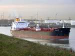 Die  Giannutri  läuft aus dem Rotterdamer Hafen aus. Das Bild stammt vom 17.11.2008