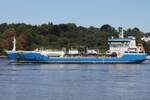 Tankschiff KATTEGAT (IMO 9432866); Eigner/Betreiber: ALBA; Datum: 18.08.2025; Aufnahmeort: Elbe/Hafen Hamburg, Deutschland.