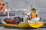 Tanker MENCEY (IMO: 9280146) am 11.02.2017 im Hafen von Santa Cruz de Tenerife 