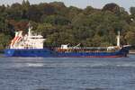 Tankschiff MERSEY (IMO 9170420); Datum: 19.09.2025; Aufnahmeort: Elbe/Hafen Hamburg, Deutschland.