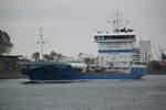 Der Öl/Chemikalientanker Neptunus auf dem Seeweg von Rostock-Überseehafen nach Rotterdam beim Auslaufen am Mittag in Warnemünde.01.05.2019