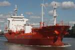 Tankschiff NQ LILIUM (IMO 9393395); Datum: 25.08.2026; Aufnahmeort: Elbe/Hafen Hamburg, Deutschland.