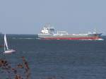 Prospero(IMO-9212589;L=145;B=22m)ist bei Cuxhaven Elbaufwärts unterwegs;090824