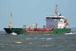 Die STOC MARCIA ,�l und Chemikalientanker, IMo-Nummer:9390305 Flagge:Zypern L�nge:100.0m Breite:15.0m Baujahr:2007 vor der Alten Liebe Cuxhaven aufgenommen am 25.06.26