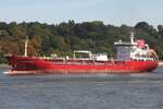 Tankschiff SWAN BISCAY (IMO 9466532); Datum: 12.08.2026; Aufnahmeort: Elbe/Hafen Hamburg, Deutschland.
