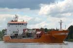 Tanker Turchese IMO-Nummer:9220354 Flagge:Italien Länge:136.0m Breite:20.0m Baujahr:2000 Bauwerft:Cantiere Navale Morini,Ancona Italien im Nord-Ostsee-Kanal bei Fischerhütte am 15.06.14