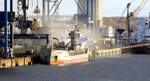 Der 88m lange Zementfrachter MALTA CEMENT (IMO: 8911841) am 21.11.25 in Rostock zur Beladung im �berseehafen.