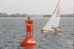 1995 vor Travemnde - Steht das F im Grosegel fr Folkeboot?
