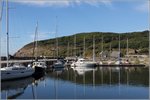 Hammerhavnen ist ein kleiner, schön gelegener und modernisierter Hafen im Norden der Westküste Bornholms. 23.08.2016