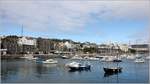 Der kleine Hafen von Port St Mary im Südwesten der Isle of Man. 29.04.2017