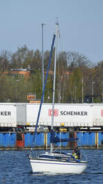 Anfang Mai 2023 war das Segelboot NORDIK in Travemünde zu sehen. 