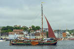 Tradtionssegler »De Albertha« aus Groningen (Holland) zur Rum-Regatta im Flensburger Hafen.