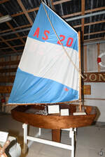 Anfang Juni 2018 war im Marinemuseum Aalborg dieses Segelboot(modell) ausgestellt.