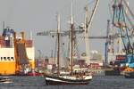 2-Master ABEL TASMAN (MMSI 5202794); Datum: 05.05.2011; Aufnahmeort: Elbe/Hafen Hamburg, Deutschland.