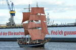 Die Brigg EYE OF THE WIND IMO-Nummer:5299864 Flagge:Gro�britannien L�nge �ber alles:40,23m Breite:7,01 m Baujahr:1911 Bauwerft:C.