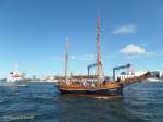 HANNE MARIE am 25.6.2014 im Kieler Hafen /
Gaffelketsch (Traditionsschiff) / Lüa 19,81 m, B 4 m, Tg 2,15 m / Segelfäche: 140 m² / 1 Perkins-Diesel, 85 PS /1919 in Fanø (Dänemark) als Haikutter gebaut /
