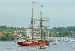Traditionssegler »Lilla Dan« (Dänemark) zur Rum-Regatta im Flensburger Hafen.