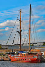 MARANATHA am 30.9.2018 im Hafen von Lübeck