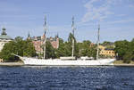 Das Flaggschiff des schwedischen Turistenverband STF – im wahrsten Sinne des Wortes – ist die Jugendherberge »Af Chapman« in Stockholm.