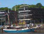 3-Master ATLANTIS (IMO 8333635); Datum: 07.05.2026; Aufnahmeort: Elbe/Hafen Hamburg, Deutschland.