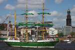 3-Master ALEXANDER VON HUMBOLDT II (IMO 9618446); Datum: 10.05.2015; Aufnahmeort: Elbe/Hafen Hamburg, Deutschland.